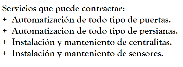 Estos son los servicios relacionados con los automatismo que realizan nuestros cerrajeros Alicante