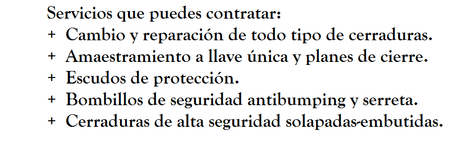 Estos son los servicios y trabajos que nuestros cerrajeros Alicante realizan con cerraduras y bombillos